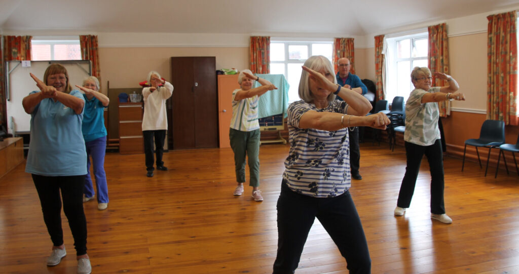 Tai Chi group going through their paces