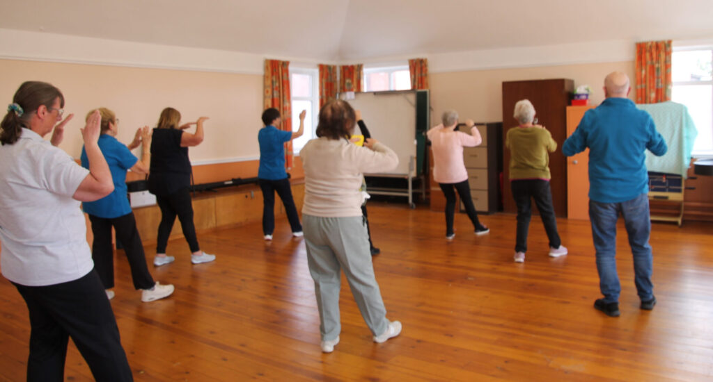 Tai Chi Group going through their paces