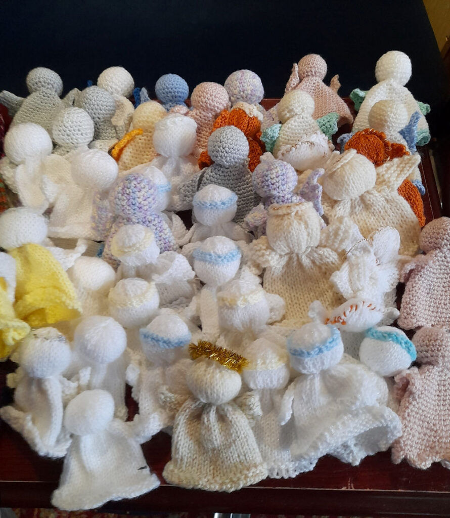 knitted angels