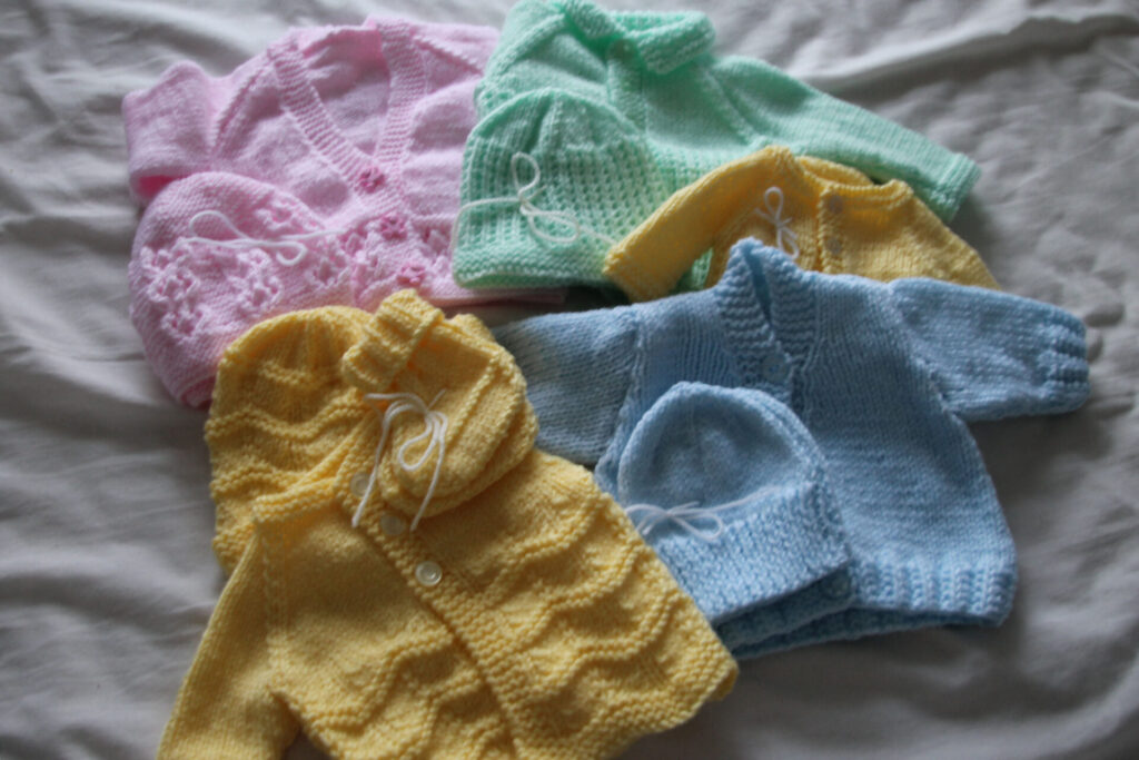 knitted baby cardigans