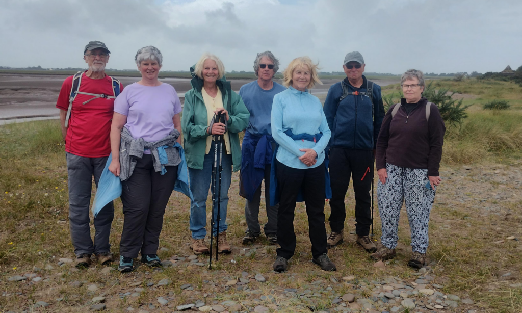 Walkers on the coast